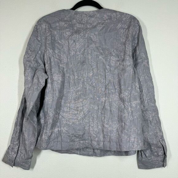 Coldwater Creek Womens 100% Linen Long Sleeve Printed Jacket Blazer Large(14-16) - Picture 5 of 8